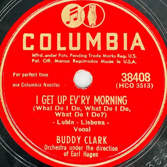 Buddy Clark I Get Up Ev'ry Morning / I Don't See Me In Your Eyes 38408 Columbia - Picture 2 of 4